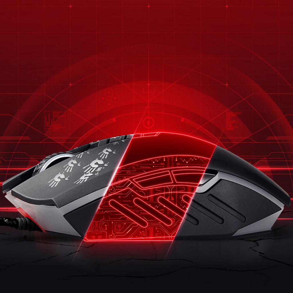 Bloody A60 RGB Wired Metal X' Glide Armor Gaming Mouse