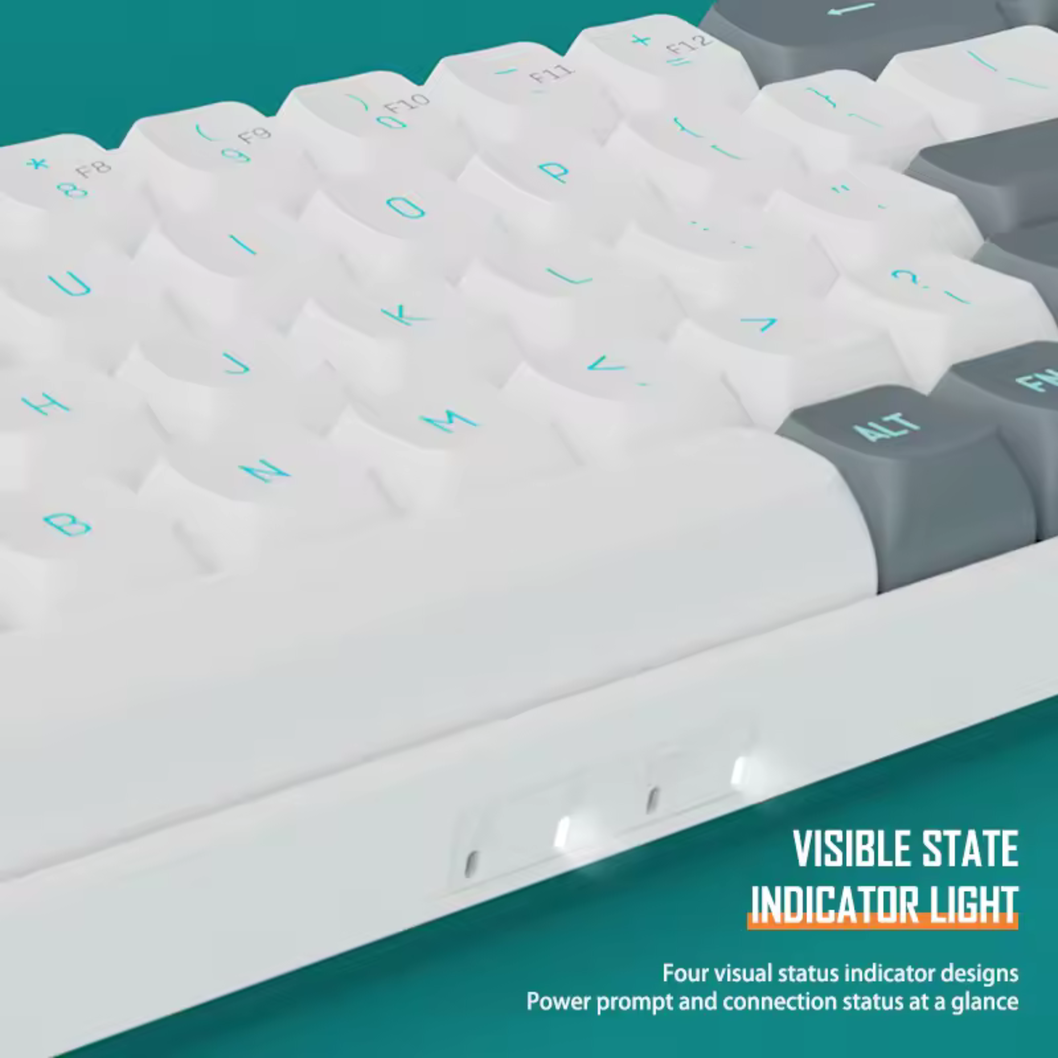 DarkFlash GD68 Jasmine Tri-Mode, Hot-Swappable, Anti-Ghosting Mechanical Keyboard